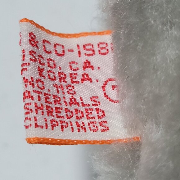 Vintage 80s Dakin Mouse Pink Polka Dot Tie 9 Inch Gray Plush Stuffed Animal Toy - Picture 4 of 5